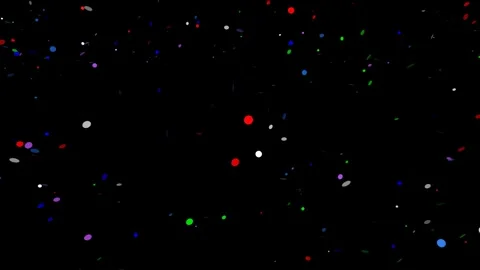 4k different colors particles falling in night Video stock 262467196