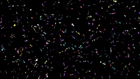 4k different colors tiny particles swirling motion background Stock-Footage 263399875