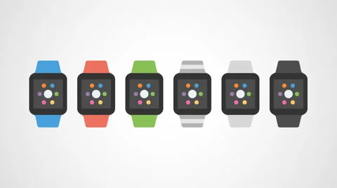 4K - Different smartwatch model Stock Footage 61899056
