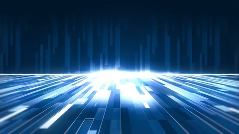 4K Digital abstract background. Blue futuristic stream. Digital data flow Stock Footage 118587473