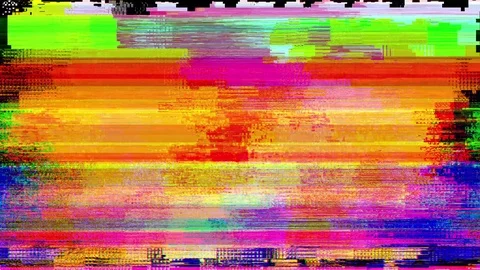 4K Digital Abstract Glitch Background Video stock 107746168