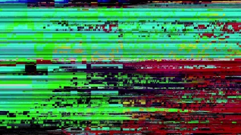 4K Digital Abstract Glitch Background Video stock 107746191