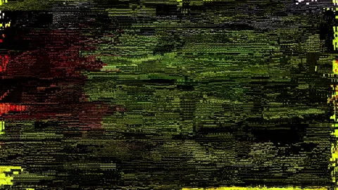 4k Digital Acid Glitch Overlay Stock Footage 147258973