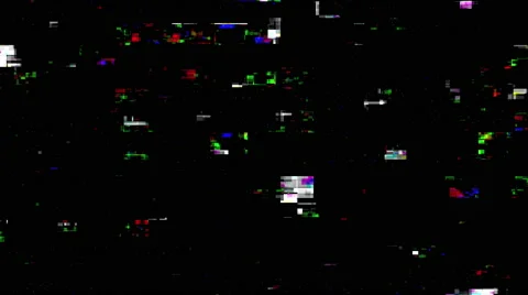4K Digital Artifacts and Signal Damage Video stock 45284704
