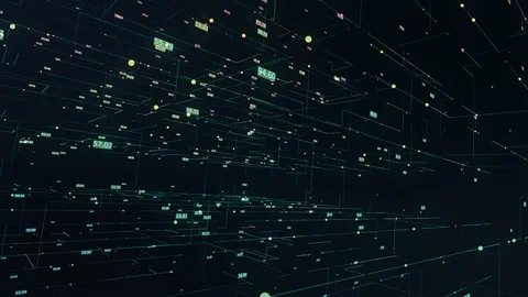 4K Digital binary code background - scientific technology data binary code Stock Footage 119114523