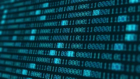 4k Digital Binary Data Encryption Vidéo 232228171