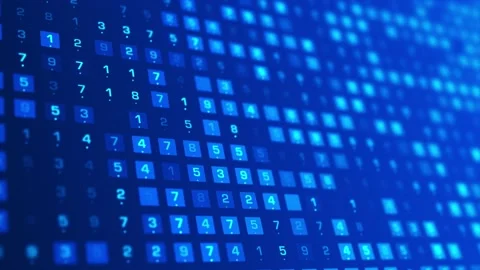 4K Digital coding and data background (l... | Stock Video | Pond5