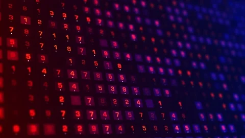 4K Digital coding and data background (loopable) Video stock 151981318