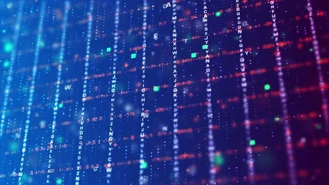 4K Digital coding and data background (loopable) 動画素材 151981471