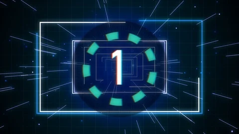 4k digital countdown hi-tech abstract Stock Footage 88143335