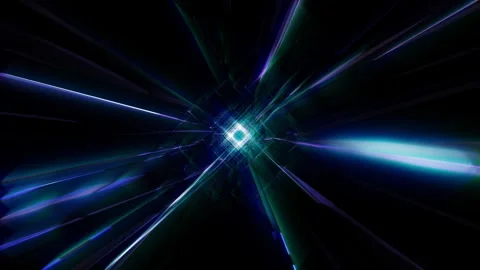 4K Digital Cyberspace with Particles and Digital Data Network Connections Stock Footage 247645799
