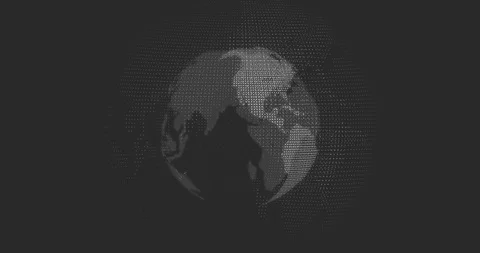 4K Digital Earth Animation |Loopable Stock Footage 109429481