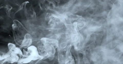 4K digital perfectly seamless loop of smoke slowly floating Stock Footage 68777544