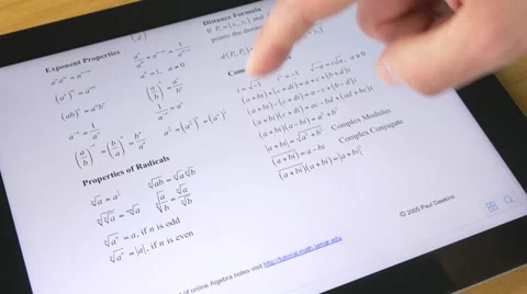 4K Digital School Book Tablet Stock Footage 38335118