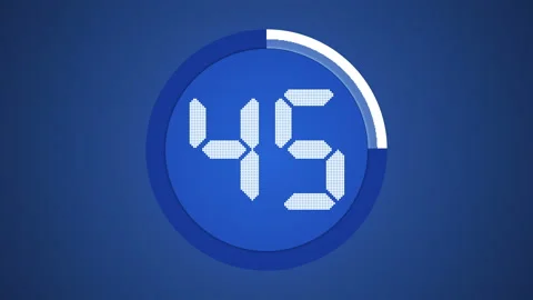 4k Digital Stopwatch Countdown Video stock 156462021