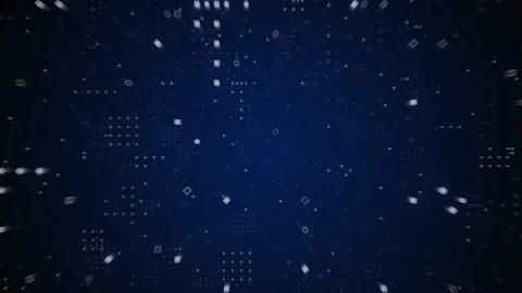  4K Digital technology background with dots Stock Footage 161838316