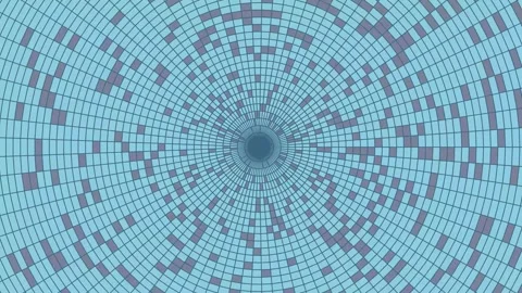 4K Digital Tunnel Vortex Motion Graphic Loopable Sci-Fi Abstract Geometric .. Stock Footage 338367466