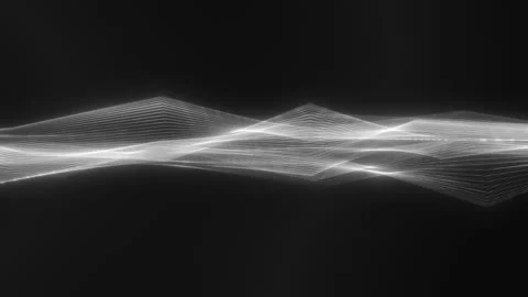 4k Digital Wireframe Streak Moving Abstract Background Seamless Loop - Black Stock Footage 144932311