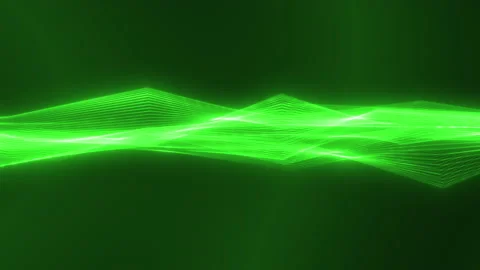 4k Digital Wireframe Streak Moving Abstract Background Seamless Loop - Green Stock Footage 144932335