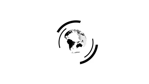 4K Digital World Animation |Loop Stock Footage 108497923