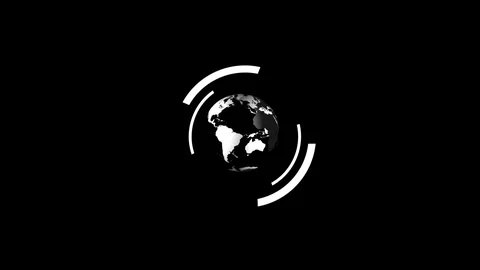 4K Digital World Animation |Loop Stock Footage 108507791