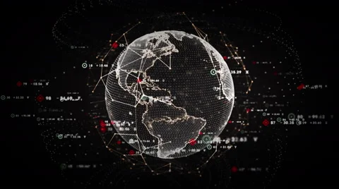 4K Digital World Data Platinum Stock Footage 65066977
