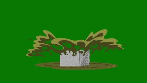 4K Dirty Water Flow and Splash Effects with Green Screen Stock Footage 318886880