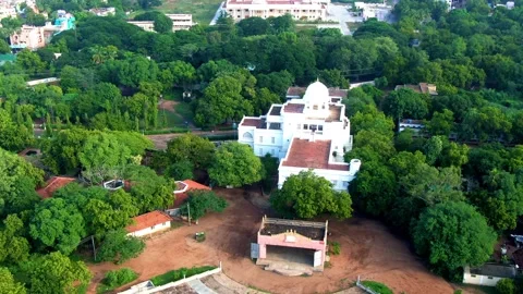 4k dji mavic 2 drone Tamilnadu India Madurai Gandhi Museum 01 Stock Footage 134917644