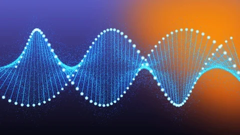 4K DNA gene chain 1 Stock Footage 129365022
