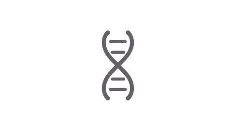 4k dna icon isolated on white background Stock Footage 288710090