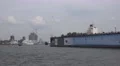 4k Docks viewing on boat trip round the Hamburg harbour 4k or 4k+ Resolution