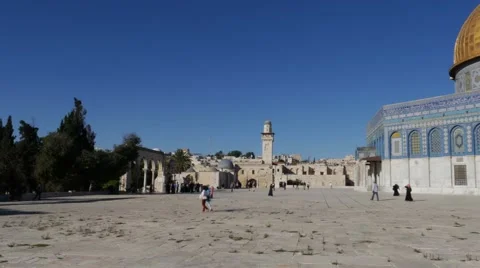 4K - DOME OF THE ROCK - 02 Stock Footage 46996819