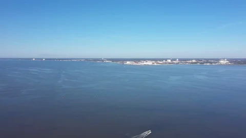 4k Done shoot on river Stock Footage 104694251