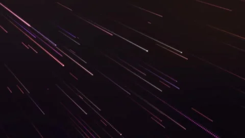 4k doted neon lights lines falling downward 스톡 동영상 257465058