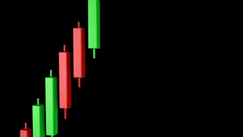 4K Double Top Chart Pattern with Matte 2 Stock Footage 106806429