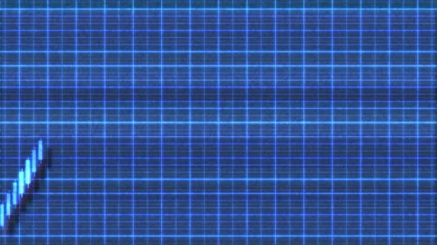 4K Double Top Sci-Fi Stock Chart Pattern 1 Stock Footage 107137842
