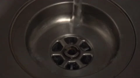 4k down the drain water waste Stock Footage 48492544