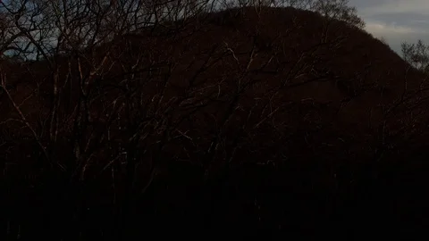 4K down up Drone footage of Mt Fuji and Hakone, japan at dawn 動画素材 104704253