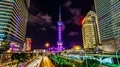 4K: Downtown Shanghai At Night. 4k or 4k+ Resolution