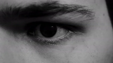  4k - Dramatic look, eye close up Stock Footage 56739682