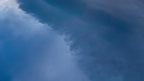 4K. Dramatic Storm in Mountains sky. Sunset color clouds move. Time-lapse. Stock Footage 84211526