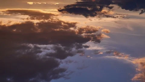 4K. Dramatic Storm in Mountains sky. Sunset color clouds move. Time-lapse. Stock Footage 84214277