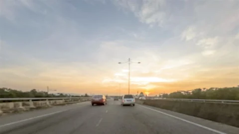 4K driving hyperlapse on the road. Stock Footage 104811122