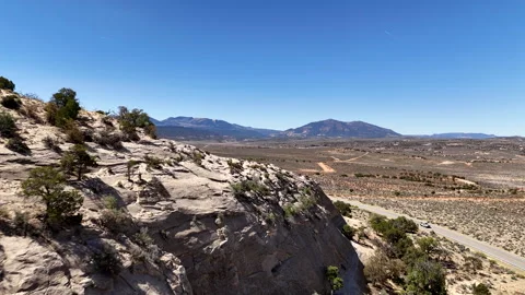 4K Drone Bears Ears Reveals from Utah Highway 211 Stock-Footage 313655281