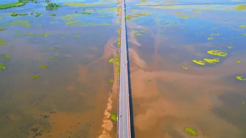 4K Drone Birds Eye View of Thale Noi, a ... | Stock Video | Pond5