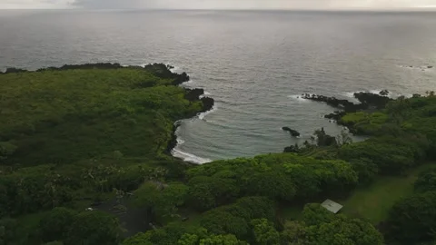 4k Drone of Black Sand Beach in Maui, Hawaii 3 Video stock 240498323