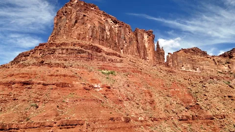 4K Drone At the Bottom of Jackass Canyon Utah Vídeo Stock 313511559