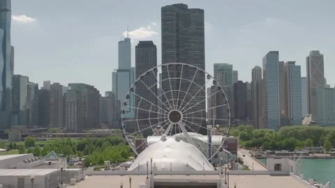 4k Drone of Chicago, Illinois 2 Video stock 240754576