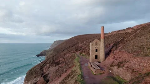 4K Drone Cornwall Coast 004 Stock Footage 233706757