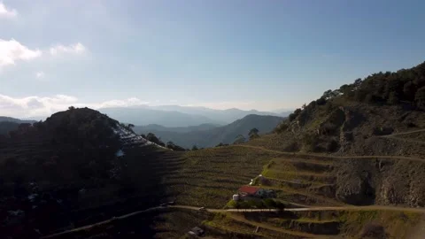 4K Drone flight in Agros, Cyprus Stock Footage 236790612